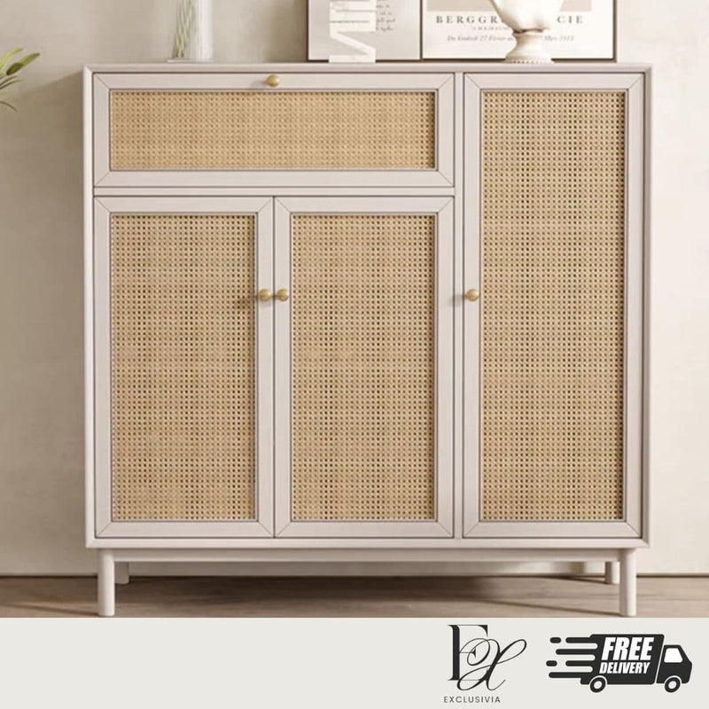 GORD Rattan Shoe Cabinet Sideboard - Exclusivia