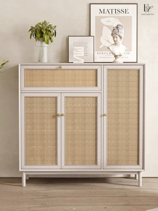 GORD Rattan Shoe Cabinet Sideboard - Exclusivia