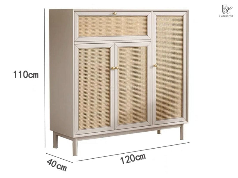 GORD Rattan Shoe Cabinet Sideboard - Exclusivia