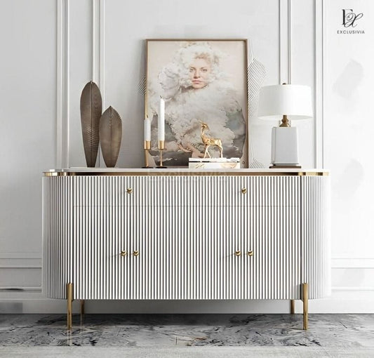 GUIN Marble Sideboard Cabinet - Exclusivia