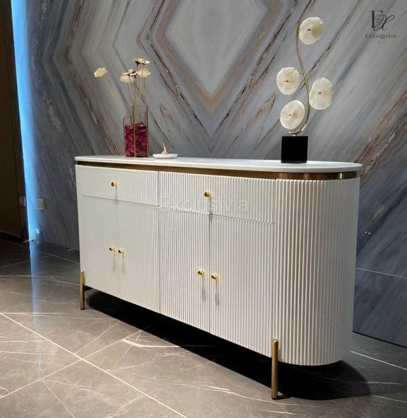 GUIN Marble Sideboard Cabinet - Exclusivia