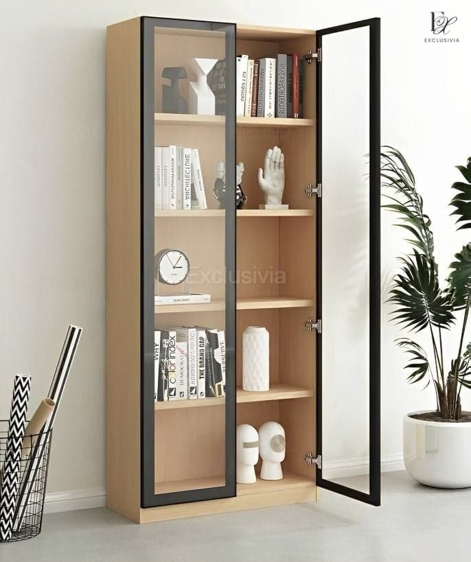 GUNA Glass Display Cabinet Cupboard Shelf Shelves - Exclusivia