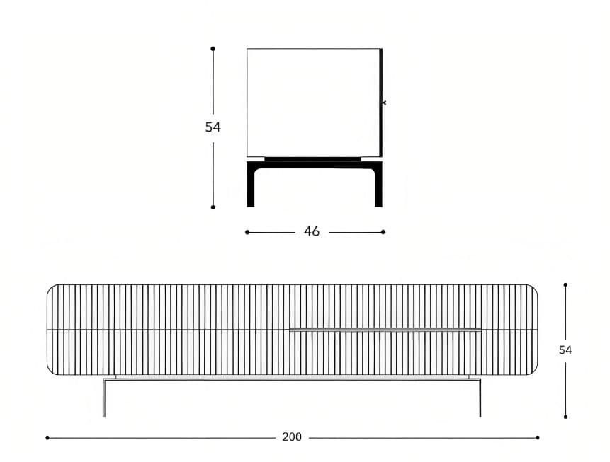 HYLOS TV Console Cabinet - Exclusivia