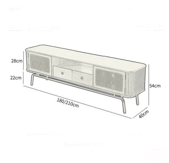 HYNX Rattan TV Console Cabinet - Exclusivia