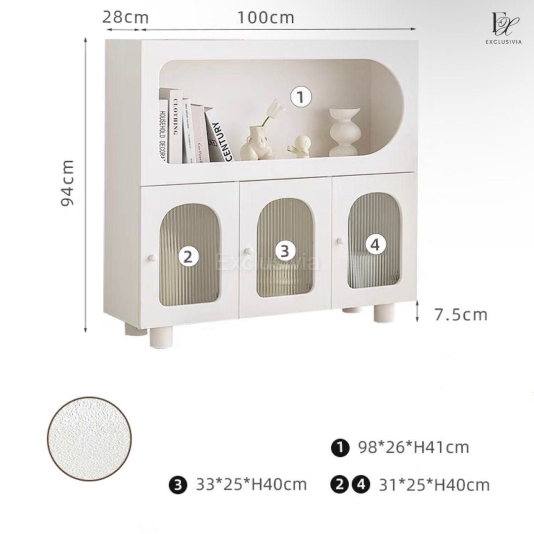 KENNY Minimalist Shelving Cabinet - Exclusivia