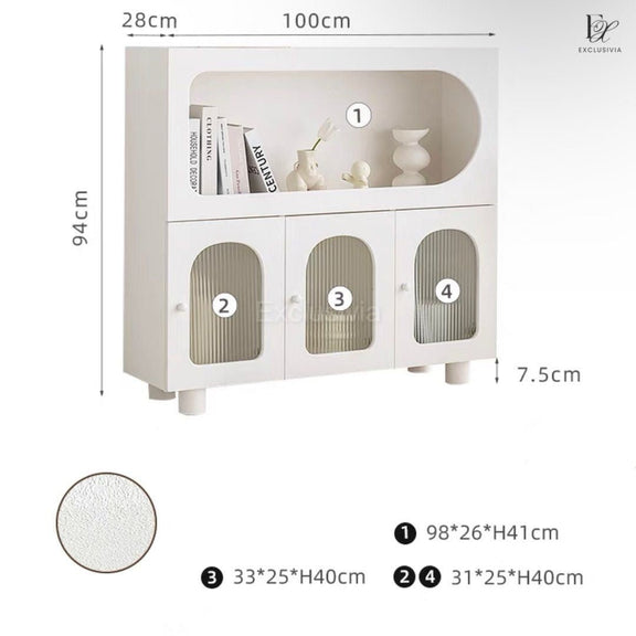 KENNY Minimalist Shelving Cabinet - Exclusivia