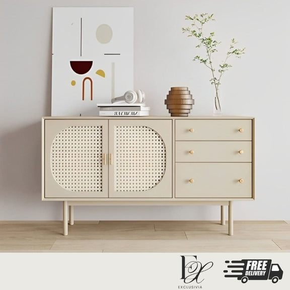 KIRAN Rattan Sideboard Console Cabinet - Exclusivia