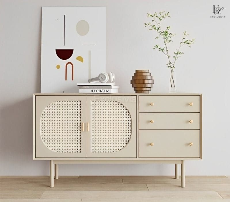 KIRAN Rattan Sideboard Console Cabinet - Exclusivia