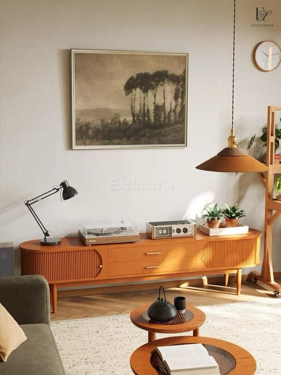 KONRAD Rustic Solid Wood TV Console - Exclusivia