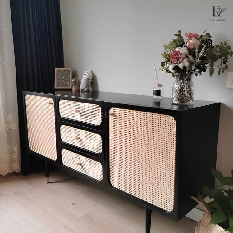 KRITI Rattan Sideboard Console - Exclusivia