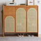 LAUREN Rattan Shoe Cabinet Rack - Exclusivia