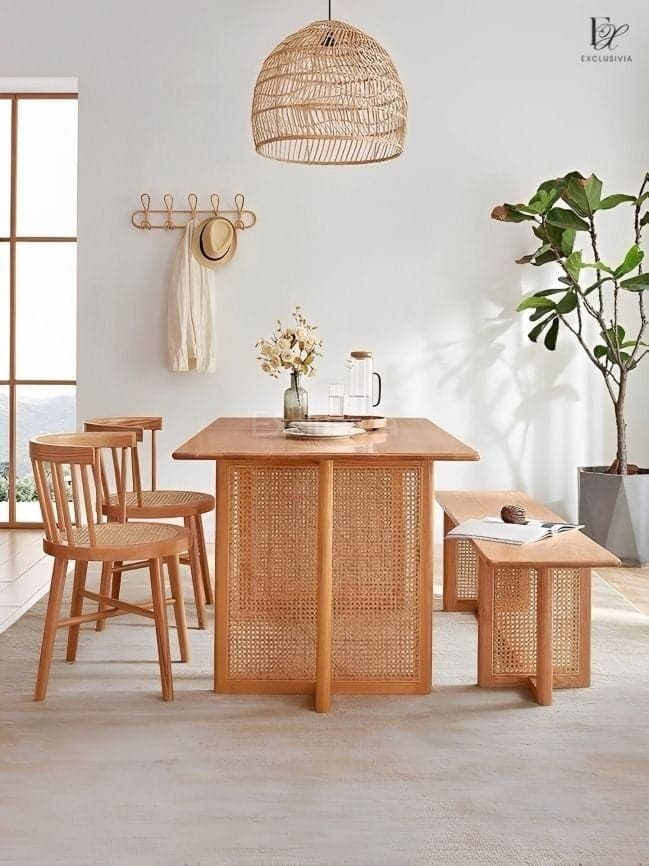 LAY Rattan Dining Table Chair - Exclusivia