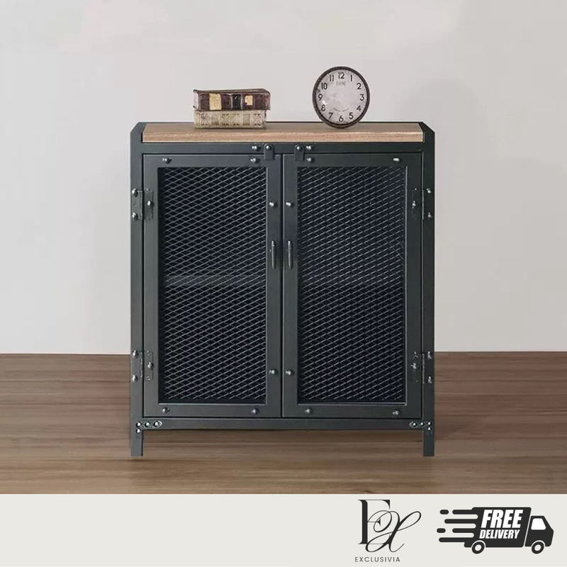 LEON Industrial-style Storage Cabinet - Exclusivia