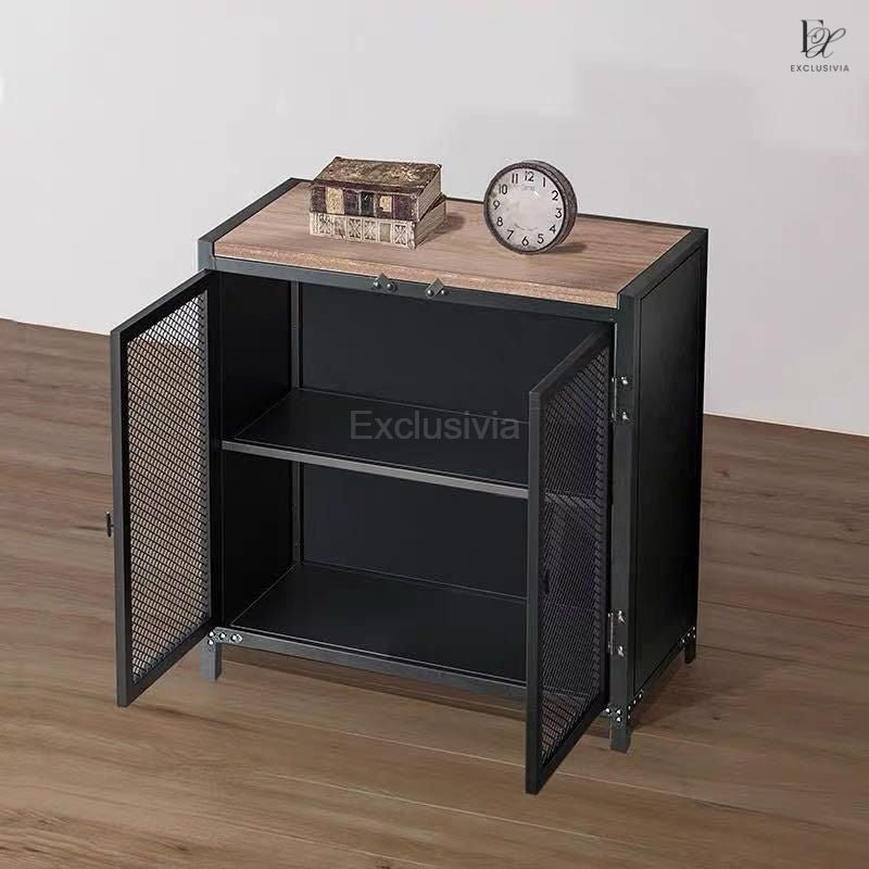 LEON Industrial-style Storage Cabinet - Exclusivia