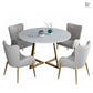 LISA Marble Dining Table Round - Exclusivia