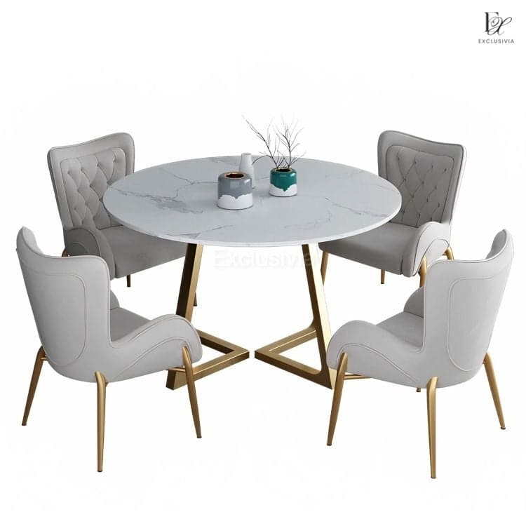 LISA Marble Dining Table Round - Exclusivia