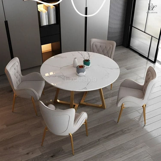 LISA Marble Dining Table Round - Exclusivia