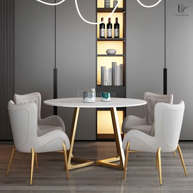 LISA Marble Dining Table Round - Exclusivia