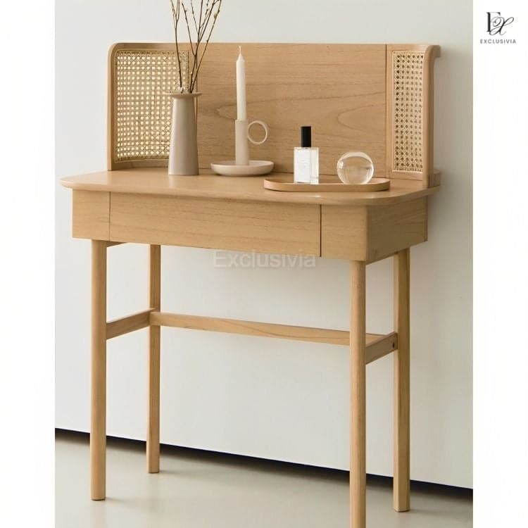 LOXY Rattan Vanity Table Dresser - Exclusivia