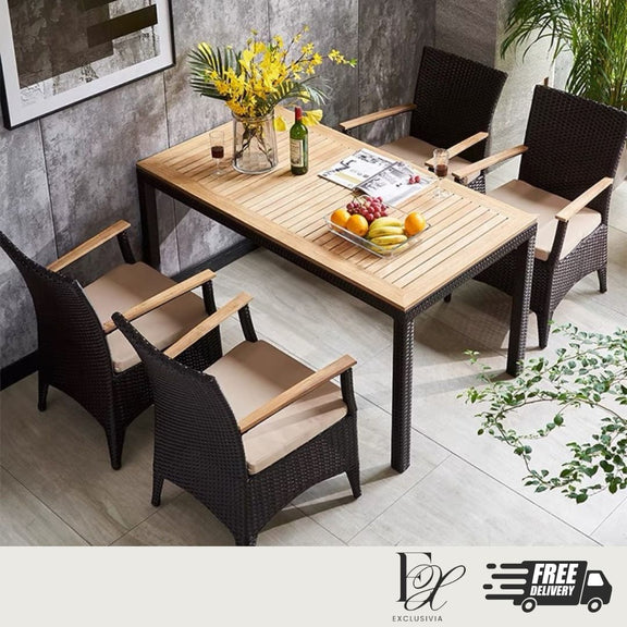 LUCI Outdoor Dining Table Set - Exclusivia