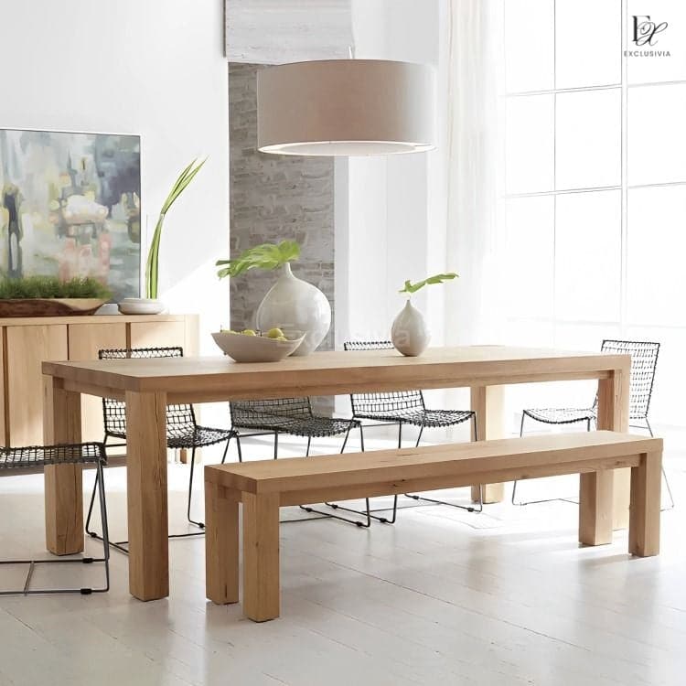 MAEVE Scandinavian Solid Wood Dining Table - Exclusivia