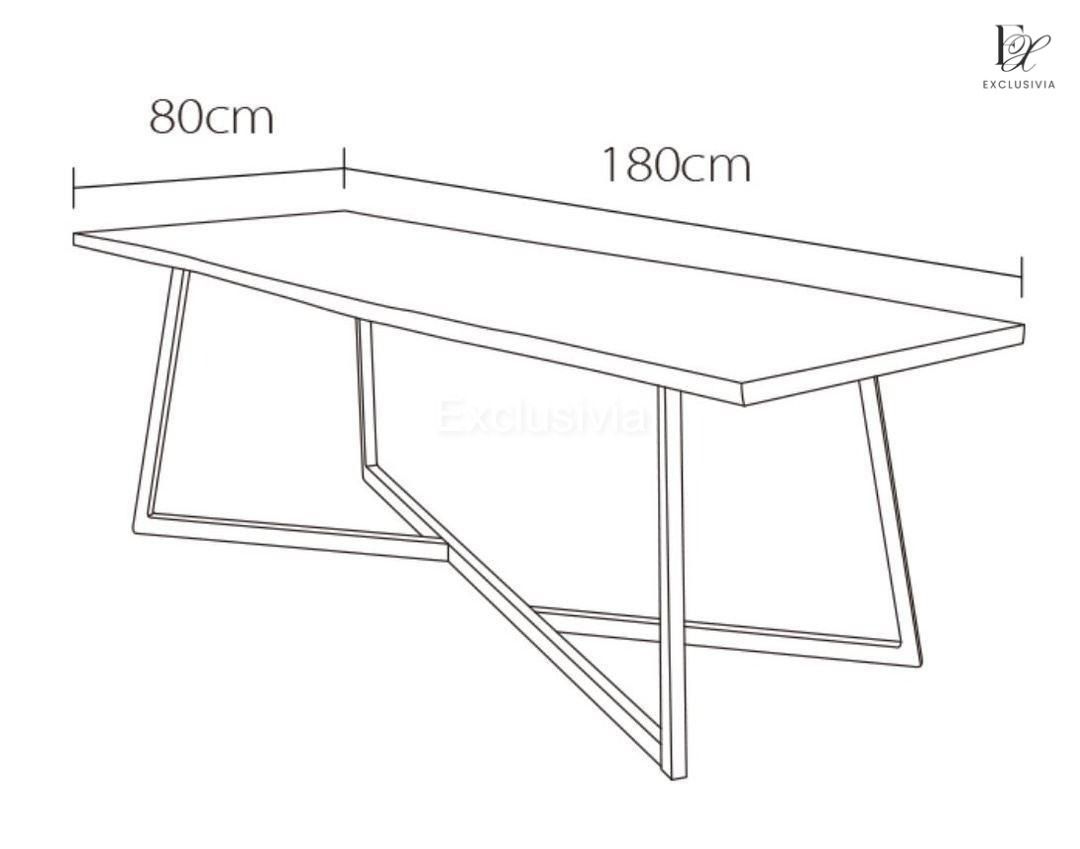 MARINI Contemporary Pine Wood Conference Dining Table - Exclusivia