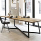 MARINI Contemporary Pine Wood Conference Dining Table - Exclusivia