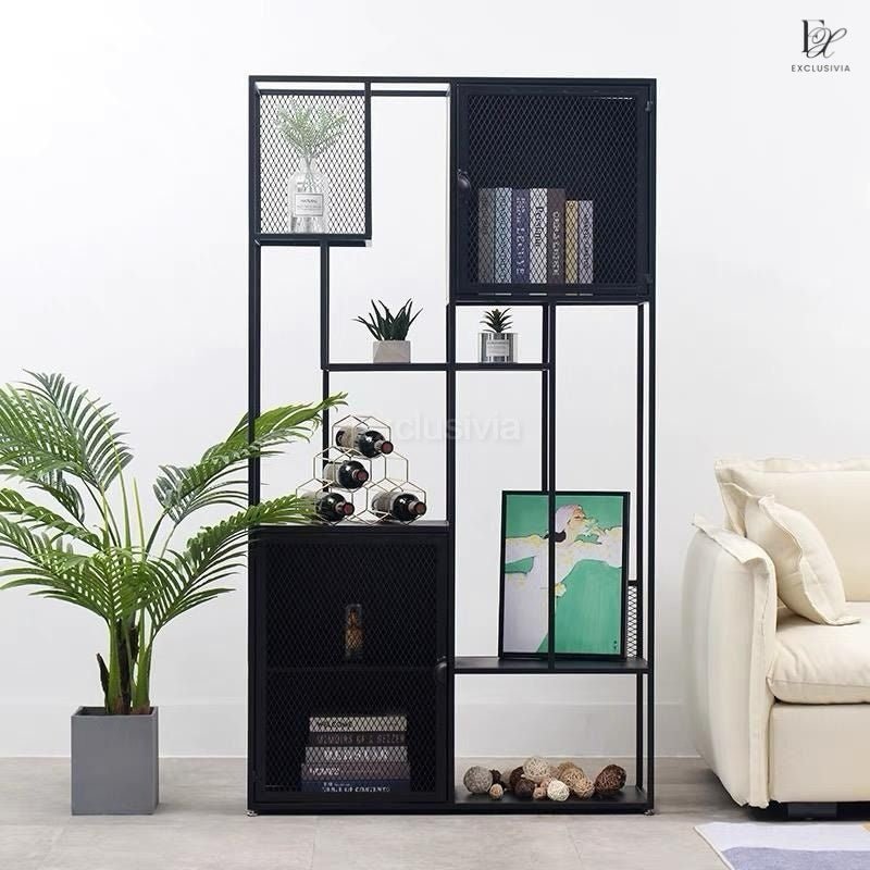 MARVIN Modern Industrial Metal Display Shelf - Exclusivia