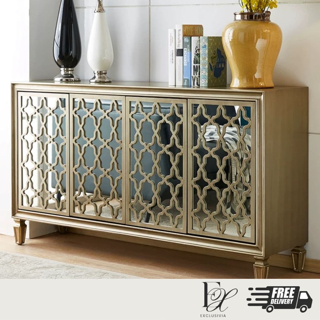 MESA Victorian Mirrored Sideboard Cabinet - Exclusivia