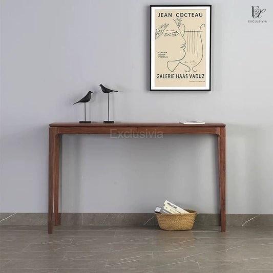 MIQUE Rustic Solid Wood Console Table - Exclusivia