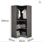 MIYA Glass Wardrobe Cabinet Modern - Exclusivia