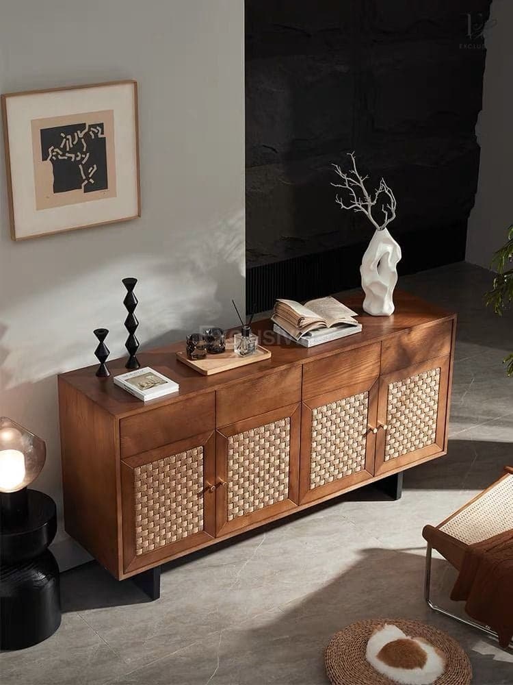 MONX Rattan Cabinet Sideboard - Exclusivia