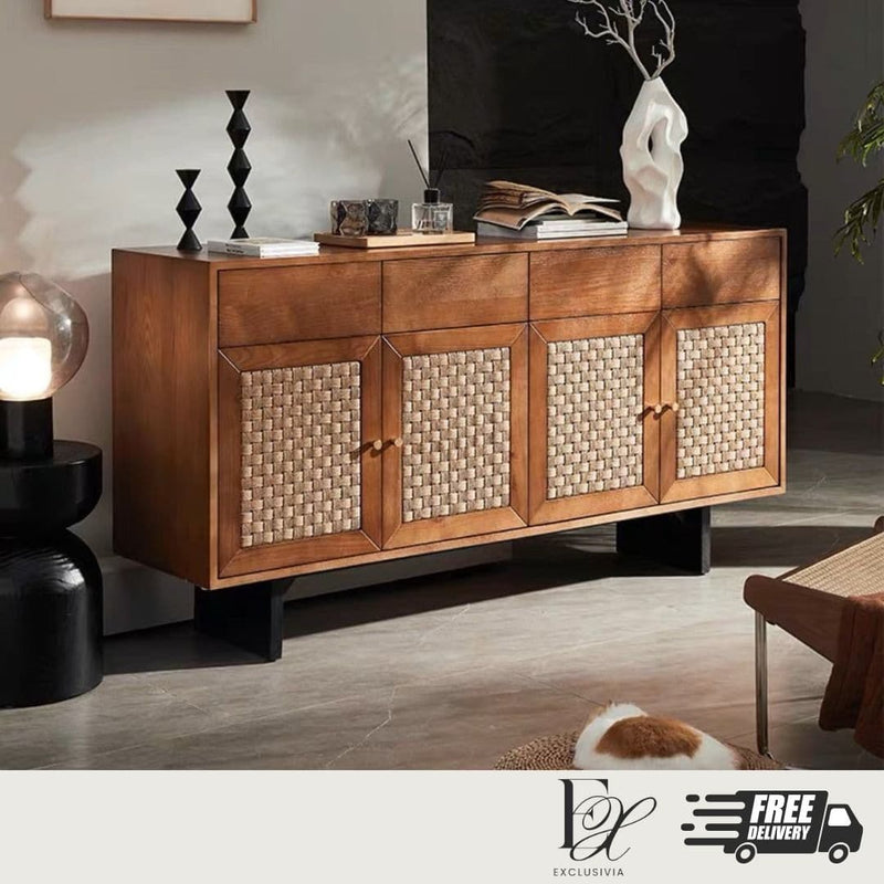 MONX Rattan Cabinet Sideboard - Exclusivia