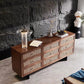 MONX Rattan Drawers Cabinet Sideboard - Exclusivia