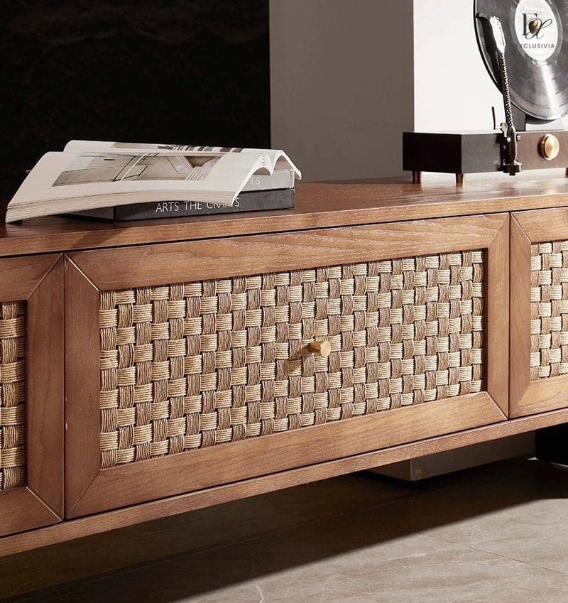 MONX Rattan TV Console TV Cabinet - Exclusivia