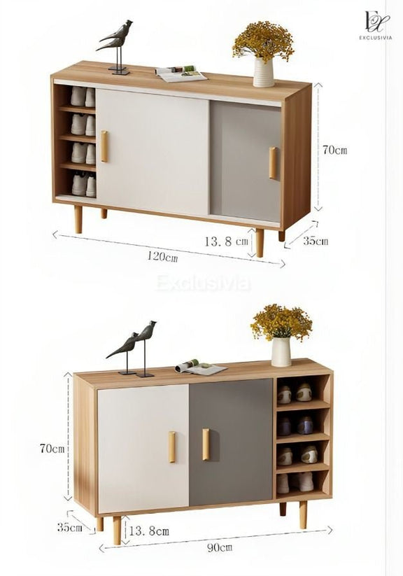 Nathan Shoe Cabinet Wooden - Exclusivia