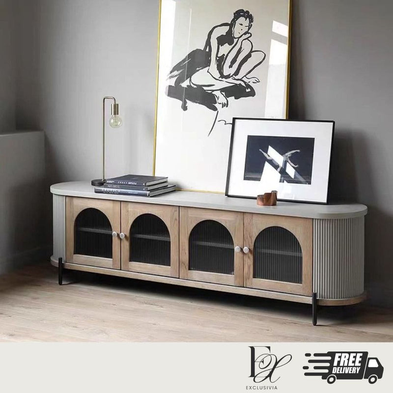 NEXUS Pine Wood TV Console - Exclusivia