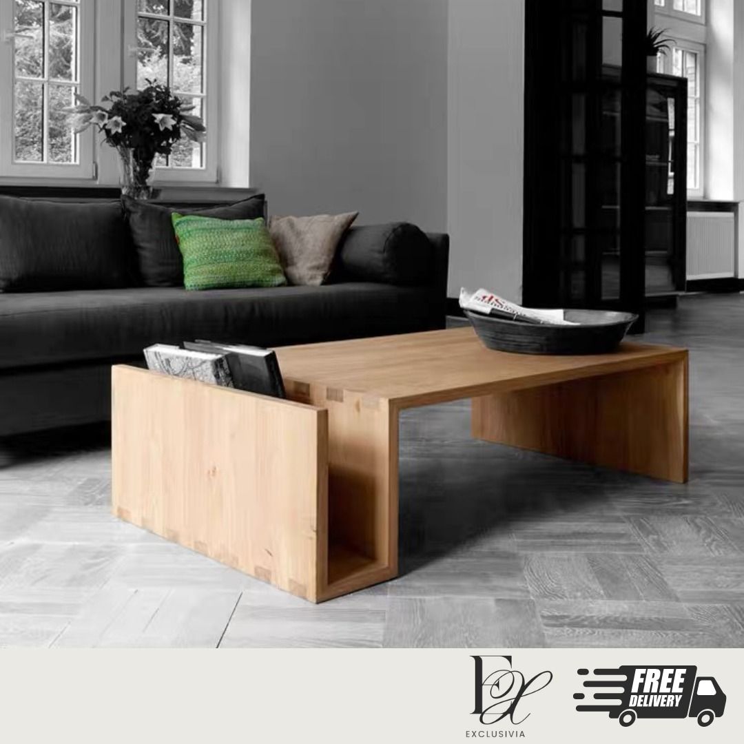 NOVA Japanese Solid Wood Coffee Table - Exclusivia