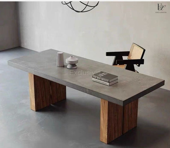 NOVARIA Dining Table Industrial Concrete - Exclusivia