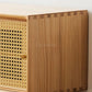 OAKTI Shoe Cabinet Rattan Wooden - Exclusivia