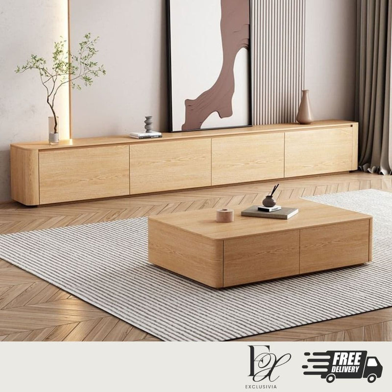 PENDO TV Console Coffee Table Japandi - Exclusivia