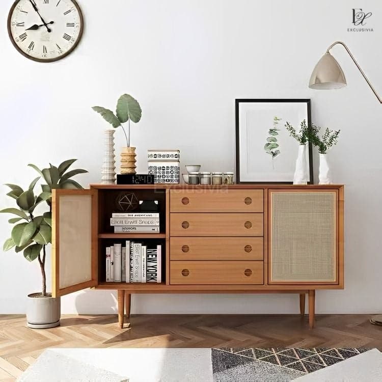 PINERO Rattan Sideboard Cabinet Console - Exclusivia