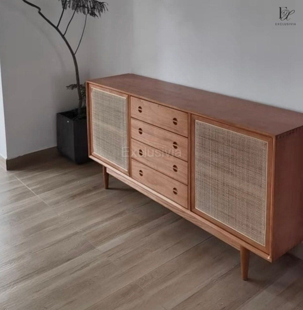 PINERO Rattan Sideboard Cabinet Console - Exclusivia