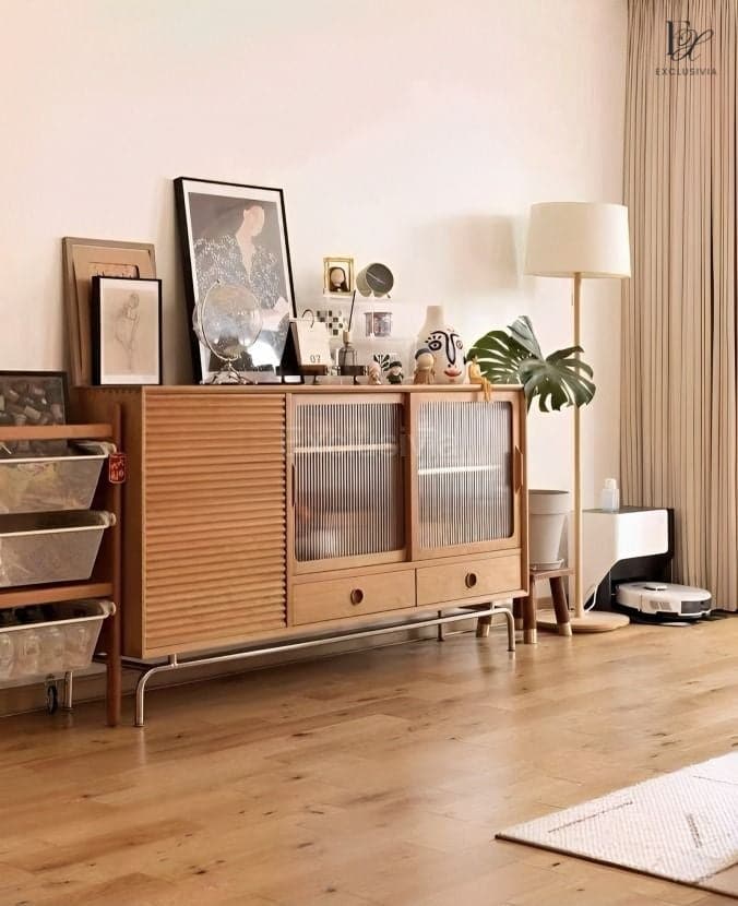 PLOA Wooden Sideboard Cabinet - Exclusivia