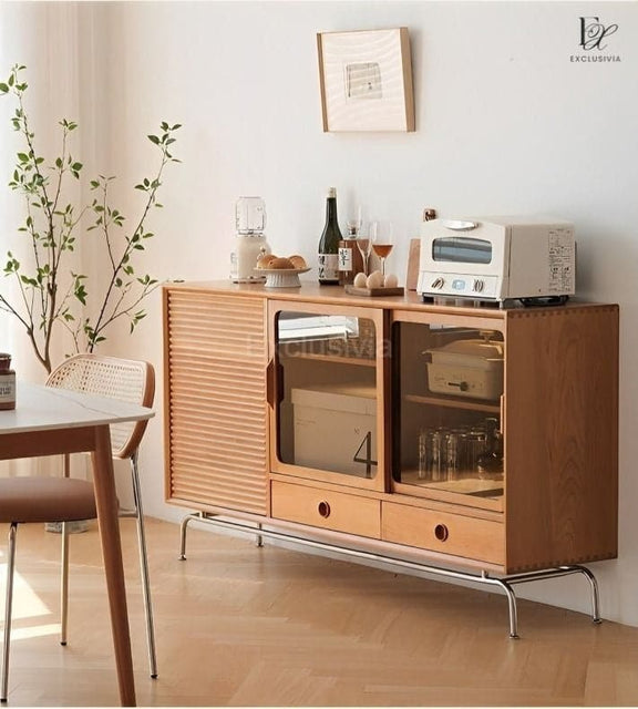 PLOA Wooden Sideboard Cabinet - Exclusivia