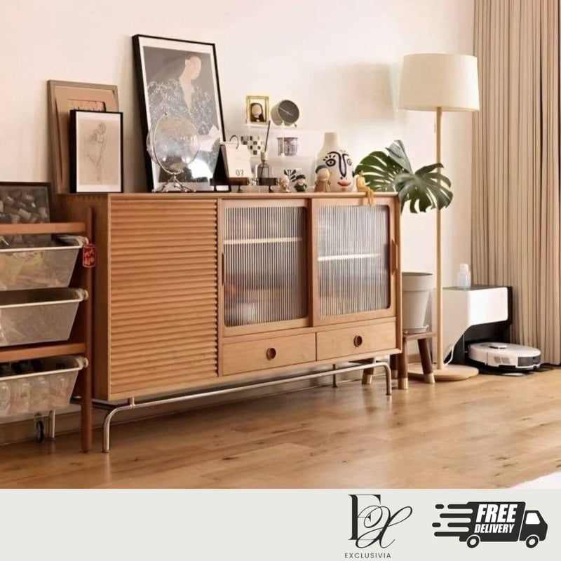 PLOA Wooden Sideboard Cabinet - Exclusivia