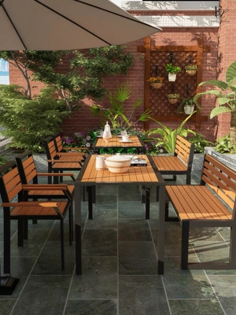 POLO Modern Outdoor Table & Chairs - Exclusivia