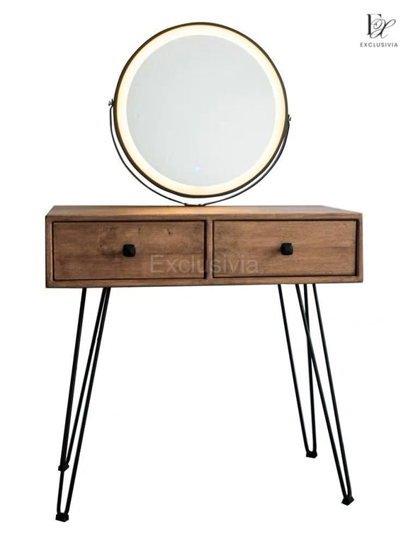 PREY Vintage Solid Wood Vanity Table Set - Exclusivia