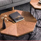 PRISM Rustic Solid Wood Coffee Table - Exclusivia