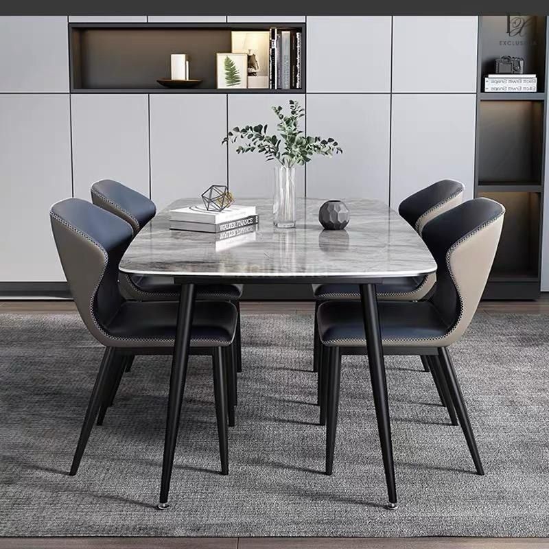 PRSIM Modern Sintered Dining Table Set - Exclusivia